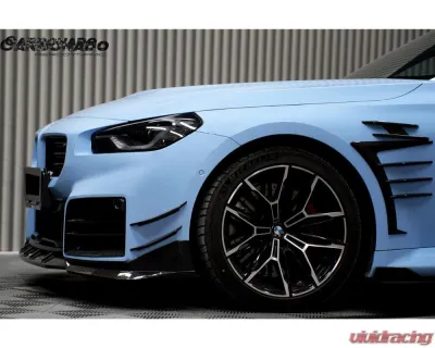 Carbonado DryCF AD Style Front Splitter Lip BMW M2 G87 2021-2024 - DRYCFG87-MAN-AD-FL