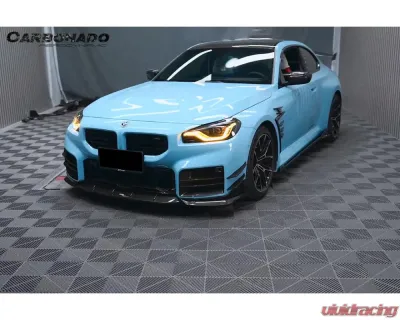 Carbonado DryCF AD Style Front Splitter Lip BMW M2 G87 2021-2024 - DRYCFG87-MAN-AD-FL
