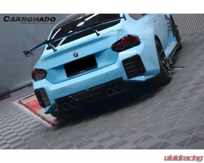Carbonado DryFGCF AD Style Rear Bumper Canards BMW M2 G87 2021-2024 - DRYFGCFG87-MAN-AD-RBCRD
