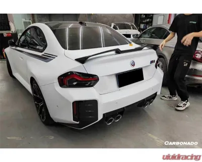 Carbonado Dry Carbon Fiber Trunk Spoiler OD-B Style for BMW M2 G87 2021-2024 - DRYCFG87-OD-B-TS