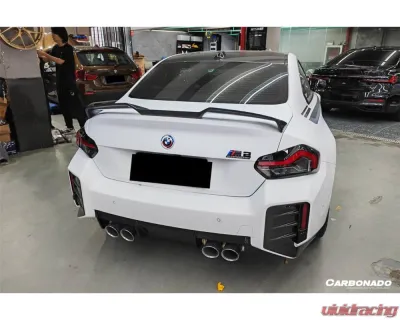 Carbonado Dry Carbon Fiber Trunk Spoiler OD-B Style for BMW M2 G87 2021-2024 - DRYCFG87-OD-B-TS