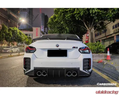 Carbonado Dry Carbon Fiber Trunk Spoiler OD-B Style for BMW M2 G87 2021-2024 - DRYCFG87-OD-B-TS