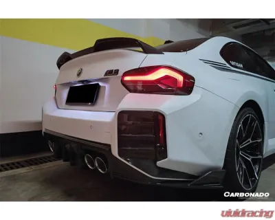 Carbonado Dry Carbon Fiber Trunk Spoiler OD-B Style for BMW M2 G87 2021-2024 - DRYCFG87-OD-B-TS