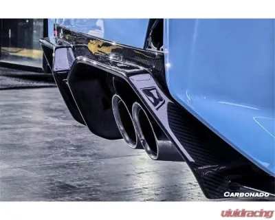 Carbonado DryCF OD-C Style Rear Lip Diffuser BMW M2 G87 2021-2024 - DRYCFG87-OD-C-RD