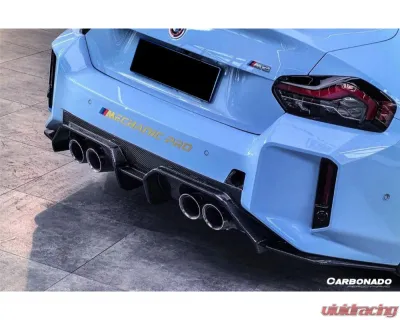 Carbonado DryCF OD-C Style Rear Lip Diffuser BMW M2 G87 2021-2024 - DRYCFG87-OD-C-RD