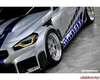 Carbonado Carbon Fiber Front Bumper Air Inlet Trim for BMW M2 G87 2021-2024 - DRYCFG87-OD-MP-FBAIT