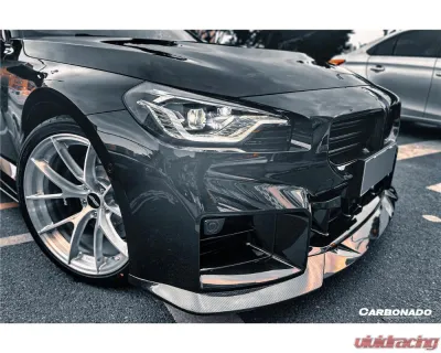 Carbonado DryCF OD-R Style Front Lip BMW M2 G87 2021-2024 - DRYCFG87-OD-R-FL