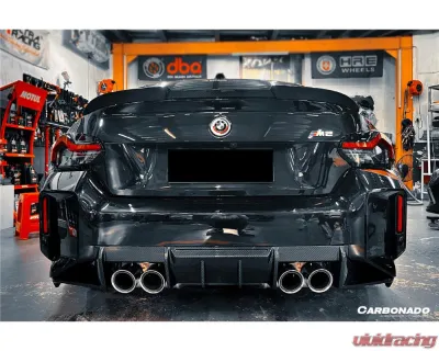 Carbonado DryCF OD-R Style Rear Diffuser Lip BMW M2 G87 2021-2024 - DRYCFG87-OD-R-RD