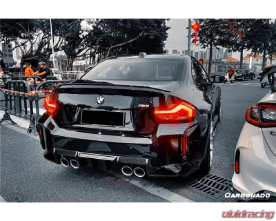 Carbonado DryCF OD-R Style Rear Diffuser Lip BMW M2 G87 2021-2024 - DRYCFG87-OD-R-RD