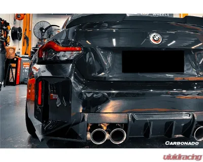 Carbonado DryCF OD-R Style Rear Diffuser Lip BMW M2 G87 2021-2024 - DRYCFG87-OD-R-RD