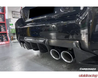 Carbonado DryCF OD-R Style Rear Diffuser Lip BMW M2 G87 2021-2024 - DRYCFG87-OD-R-RD