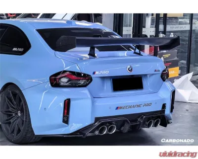 Carbonado Dry Carbon Fiber Trunk Spoiler Wing for BMW M2 G87 2021-2024, OD-R Style - DRYCFG87-OD-R-W