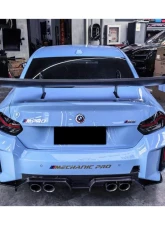 Carbonado Dry Carbon Fiber Trunk Spoiler Wing for BMW M2 G87 2021-2024, OD-R Style                                     - DRYCFG87-OD-R-W - Image 6
