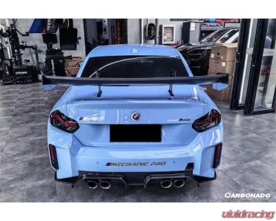 Carbonado Dry Carbon Fiber Trunk Spoiler Wing for BMW M2 G87 2021-2024, OD-R Style - DRYCFG87-OD-R-W
