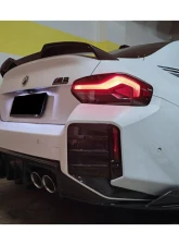 Carbonado DryCF OD Style Rear Bumper Splitter Winglets BMW M2 G87 2021-2024                                     - DRYCFG87-OD-RSP - Image 8