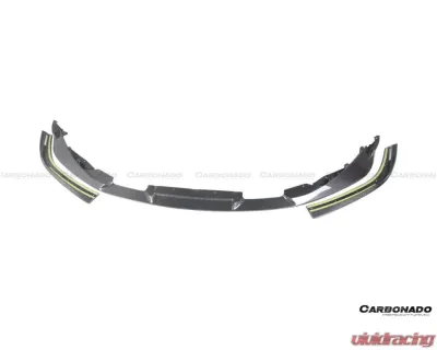Carbonado DryCF D3 Style Front Lip Splitter with Winglets for BMW M3 M4 2021-2024 - DRYCFG8X-OD-D3-FL SET