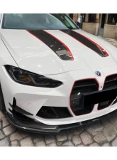 Carbonado DryCF D3 Style Front Lip Splitter with Winglets for BMW M3 M4 2021-2024                                     - DRYCFG8X-OD-D3-FL SET - Image 11