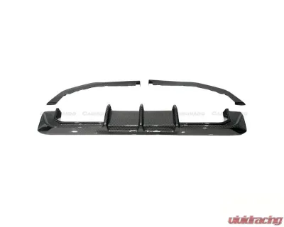 Carbonado DryCF MTN Style Rear Diffuser Lip w/ Winglets BMW M3 | M4 2021-2024 - DRYCFG8X-OD-MTN-RL SET