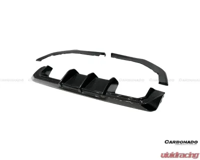 Carbonado DryCF MTN Style Rear Diffuser Lip w/ Winglets BMW M3 | M4 2021-2024 - DRYCFG8X-OD-MTN-RL SET