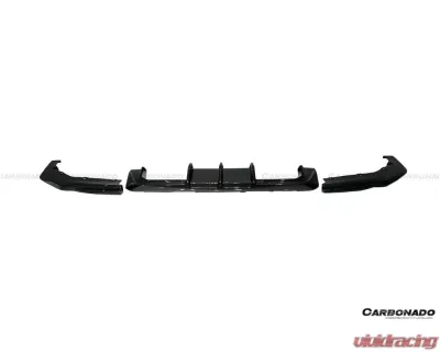Carbonado DryCF MTN Style Rear Diffuser Lip w/ Winglets BMW M3 | M4 2021-2024 - DRYCFG8X-OD-MTN-RL SET