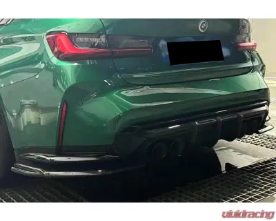 Carbonado DryCF MTN Style Rear Diffuser Lip w/ Winglets BMW M3 | M4 2021-2024 - DRYCFG8X-OD-MTN-RL SET