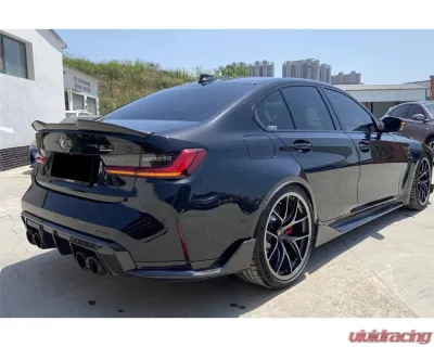 Carbonado Carbon Fiber Trunk Spoiler for BMW M3 G80 2021-2024, MTN Style, DRYCF Material - DRYCFG8X-OD-MTN-TS