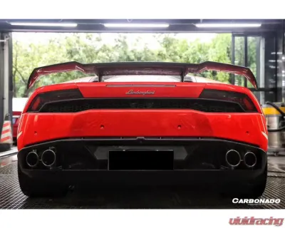 Lamborghini Huracan Carbonado DryCF MSY Style Trunk Spoiler Wing 2015-2025 - DRYCFHURACAN-MAN-MSY-W