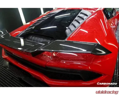 Lamborghini Huracan Carbonado DryCF MSY Style Trunk Spoiler Wing 2015-2025 - DRYCFHURACAN-MAN-MSY-W