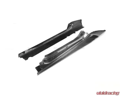 Carbonado DryCF Matte N Style Side Skirts Lamborghini Huracan 2015-2025 - MTDRYCFHURACANEVO-OD-N-SS