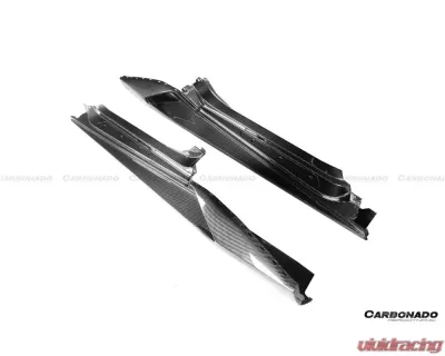 Carbonado DryCF Matte N Style Side Skirts Lamborghini Huracan 2015-2025 - MTDRYCFHURACANEVO-OD-N-SS
