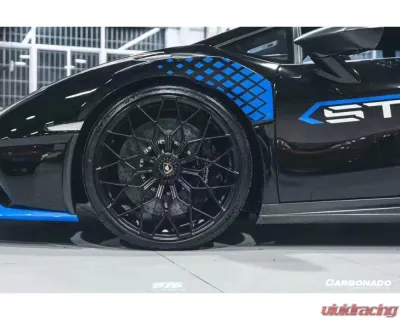 Carbonado DryCF Matte N Style Side Skirts Lamborghini Huracan 2015-2025 - MTDRYCFHURACANEVO-OD-N-SS