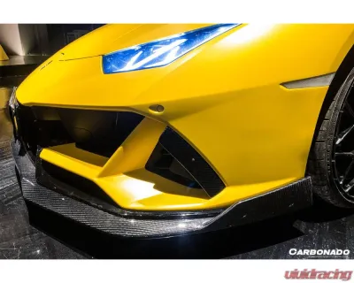 Lamborghini Huracan EVO 2019-2023 Carbonado DryCF OD Style Front Lip, Part No: HuracanEVO-OD-FL - DRYCFHuracanEVO-OD-FL