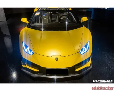 Lamborghini Huracan EVO 2019-2023 Carbonado DryCF OD Style Front Lip, Part No: HuracanEVO-OD-FL - DRYCFHuracanEVO-OD-FL