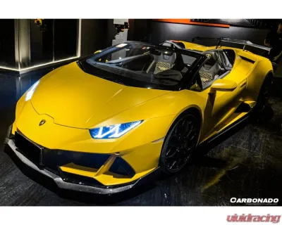 Lamborghini Huracan EVO 2019-2023 Carbonado DryCF OD Style Front Lip, Part No: HuracanEVO-OD-FL - DRYCFHuracanEVO-OD-FL