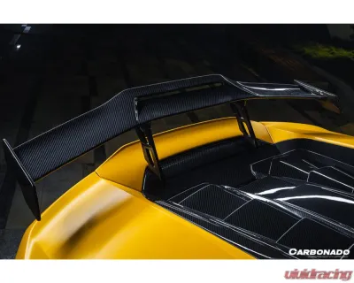 Lamborghini Huracan DryCF OD Style Carbon Fiber Spoiler 2015-2025 LP610 LP580 EVO Tecnica - DRYCFHuracanEVO-OD-W