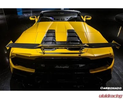 Lamborghini Huracan DryCF OD Style Carbon Fiber Spoiler 2015-2025 LP610 LP580 EVO Tecnica - DRYCFHuracanEVO-OD-W