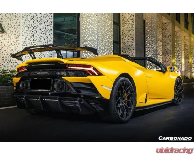 Lamborghini Huracan DryCF OD Style Carbon Fiber Spoiler 2015-2025 LP610 LP580 EVO Tecnica - DRYCFHuracanEVO-OD-W