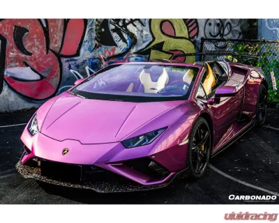 Lamborghini Huracan EVO 2019-2023 Carbonado Dry Carbon Front Lip OD Style - DRYCFHuracanEVORWDOD-FL