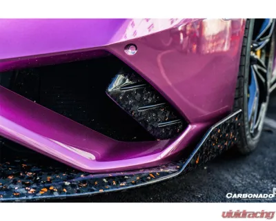 Lamborghini Huracan EVO 2019-2023 Carbonado Dry Carbon Front Lip OD Style - DRYCFHuracanEVORWDOD-FL