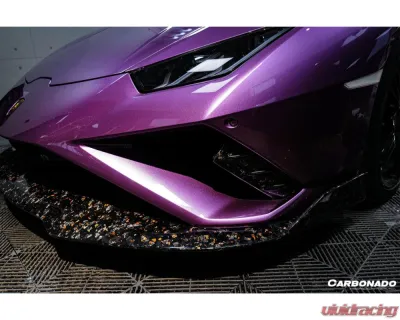 Lamborghini Huracan EVO 2019-2023 Carbonado Dry Carbon Front Lip OD Style - DRYCFHuracanEVORWDOD-FL