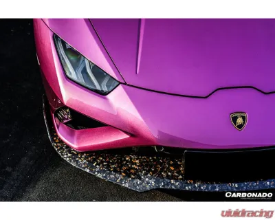 Lamborghini Huracan EVO 2019-2023 Carbonado Dry Carbon Front Lip OD Style - DRYCFHuracanEVORWDOD-FL