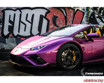 Lamborghini Huracan EVO 2019-2023 Carbonado Dry Carbon Front Lip OD Style - DRYCFHuracanEVORWDOD-FL