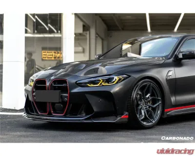 Carbonado DryCF CSL Style Front Lip for BMW M3 G80 G81 M4 G82 G83 2021+ - DRYCFM3MAGBXODCSL-FL