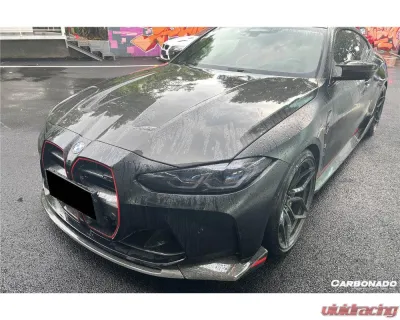 Carbonado DryCF CSL Style Front Lip for BMW M3 G80 G81 M4 G82 G83 2021+ - DRYCFM3MAGBXODCSL-FL