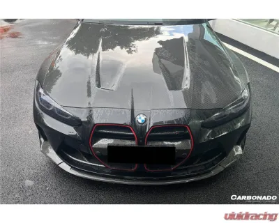 Carbonado DryCF CSL Style Front Lip for BMW M3 G80 G81 M4 G82 G83 2021+ - DRYCFM3MAGBXODCSL-FL