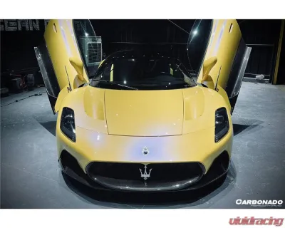 Maserati MC20 Carbonado DryCF Front Lip 2020-2024 OEM Style Part No: MC20-MANOE-FL - DRYCFMC20-MANOE-FL