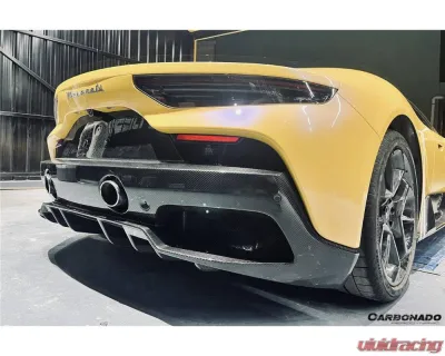 Carbonado DryCF OEM Style Rear Lip Diffuser Maserati MC20 2020-2024 - DRYCFMC20-MANOE-RD