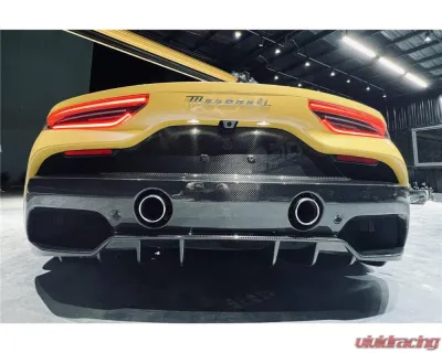 Carbonado DryCF OEM Style Rear Lip Diffuser Maserati MC20 2020-2024 - DRYCFMC20-MANOE-RD