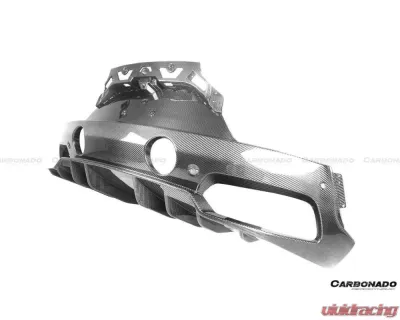 Carbonado DryCF OEM Style Rear Lip Diffuser Maserati MC20 2020-2024 - DRYCFMC20-MANOE-RD