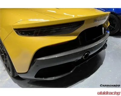 Carbonado DryCF OEM Style Rear Lip Diffuser Maserati MC20 2020-2024 - DRYCFMC20-MANOE-RD
